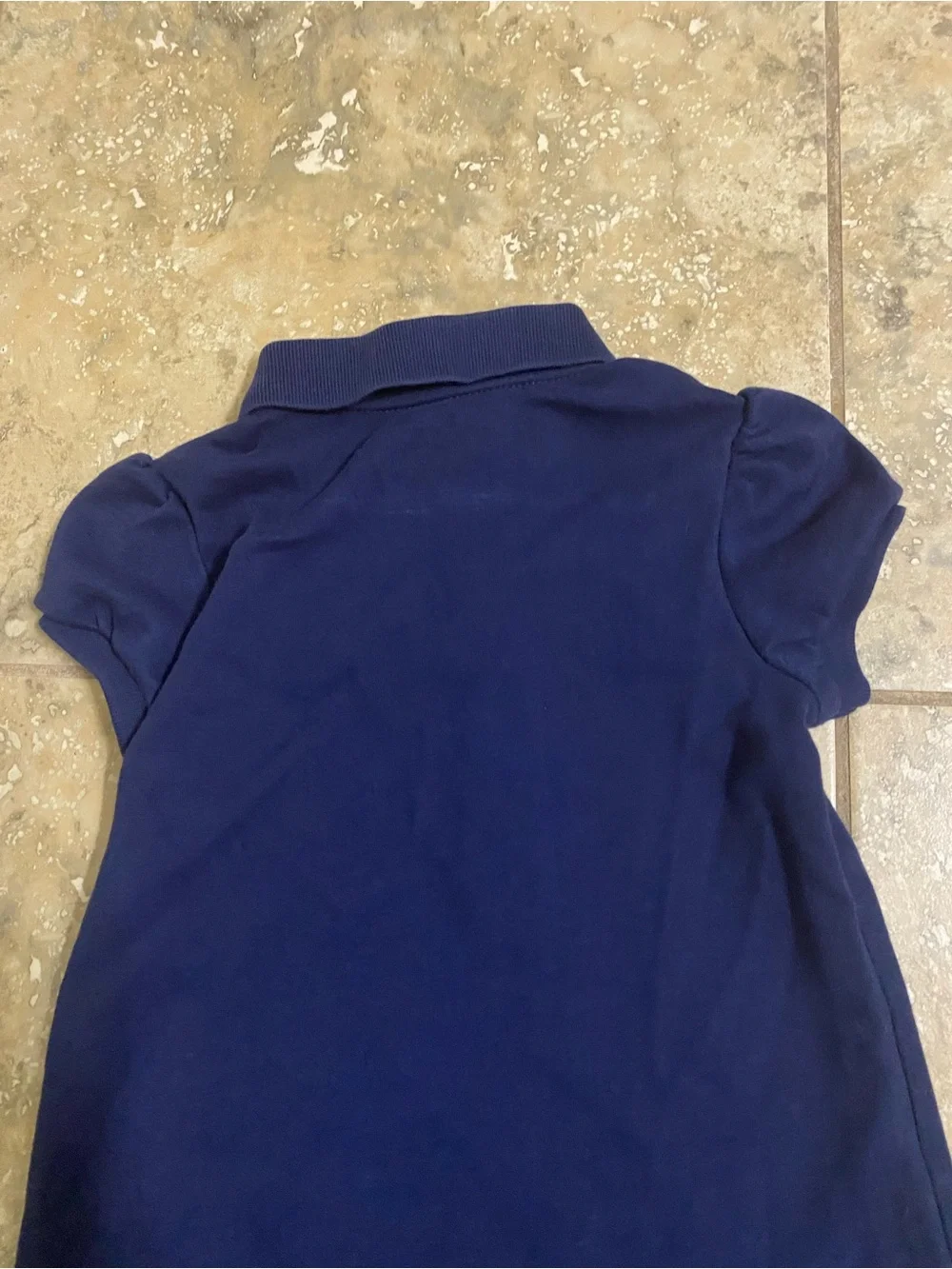 Polo Ralph Lauren Navy Blue Ruffle Cupcake Polo Preppy Baby Girl Dress 24M